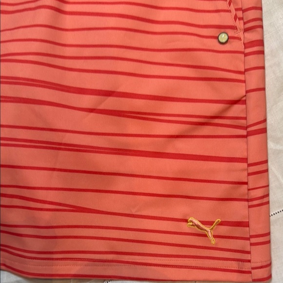 Puma Women's Striped Coral Skort size L - Picture 3 of 9